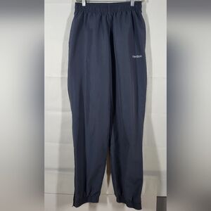 Reebok Gray Athletic Track Pants w/Elastic Waist,Side Pohckets, Ankles Zip Sz S